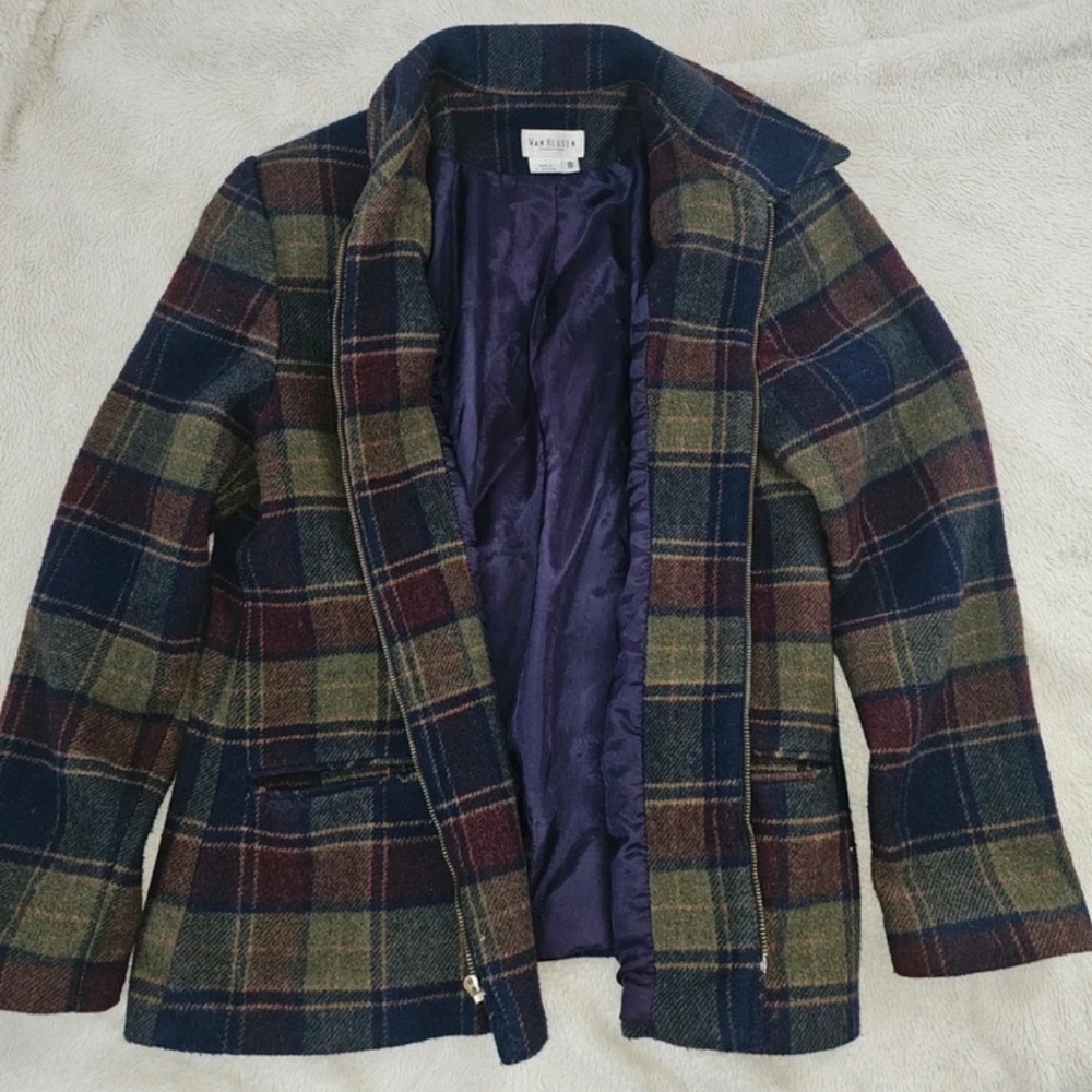 Stylish Multicolor Plaid Jacket - image 2